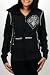 Affliction - Ra Zip-Up Womens Hoodie In Black, Size: Medium, Color: Black