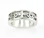 Sterling Silver Celtic Design Cross Ring by Bob Siemon