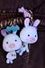 Korean Drama You're Beautiful Pig Rabbit Phone Strap - Pink
