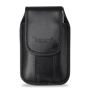 Leather Pouch Protective Carrying Cell Phone Case for Apple iPhone 4 16GB 32GB / 3GS - 16GB 32GB 3G - 8GB / Garmin Asus Garminfone / HTC myTouch (2010) T-Mobile HTC Hero / Huawei Ascend Cricket/ LG Optimus T T-Mobile Optimus S Sprint / Motorola Droid 2 (Global) Verizon Milestone XT720 Droid 2 / Nokia E72/ PCD Razzle TXT8030 Pantech Ease Laser AT&T / Samsung Craft SCH-R900 MetroPCS R350 / Sharp FX / Sony Ericsson Aspen - Black