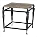 Male End Table in Old World and Brown Marble