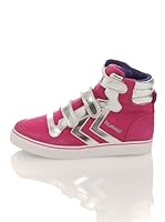 Hummel Zapatillas Stadil Junior Metallic Alta (Fucsia/Plata)