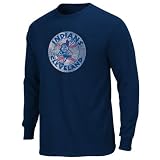 Cleveland Indians Navy Silver Era Retro Logo Long Sleeve T-Shirt