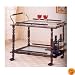Cherry Finish Serving Cart By Coaster Fine Furniture