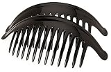 France Luxe Large Interlocking Comb Pair - Black
