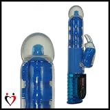 Rabbit Vibrator Wave of Passion Bull Nose Blue 64 Speed LED