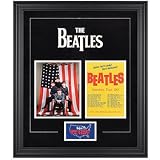 Beatles Wood Framed 1964 Tour Schedule and Photo