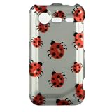 HardSnaponcaseWithSILVERLADYBUGDesignfaceplateSleeveCoverforHTC6350INCREDIBLES2(VERIZON)WithRemovalCasePRYTOOL[WCF235]