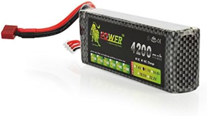 CBSKY® 11.1V 4200mAh High Power 3S 30C Lipo RC Battery for RC Helicopter RC Airplane RC Hobby BG703 with Dean-Style T Connector