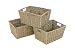 BRAND NEW 3 x SEAGRASS SHELF STORAGE BASKET BOXES