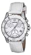 Wenger Women's 70741 Sport Chrono White Dial White Leather Watch