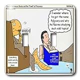 Rich Diesslins Funny Theology Cartoons - Irenaeus - Studies At the Feet of Polycarp - Light Switch Covers - double toggle switch