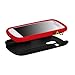 E LV 2 in 1 Hard Soft High Impact Hybrid Armor Defender Case Combo for Samsung Galaxy S3 Mini i8190 with 1 Black Stylus and E LV Microfiber Digital Cleaner (Red Samsung Galaxy S3 Mini)