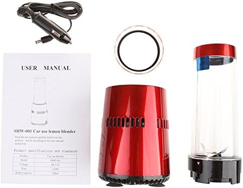 NANSI Car Juicer Portable Fruit Juicer Quick and Easy Fashion Person Driving Juicer (Red)