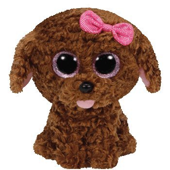 Ty Beanie Boos Maddie The Brown Dog with Bow Plush
