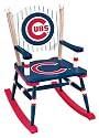 chicago cubs mlb wooden rocking chair
