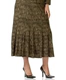 Jones New York Plus Size Bark-Print Gored Skirt