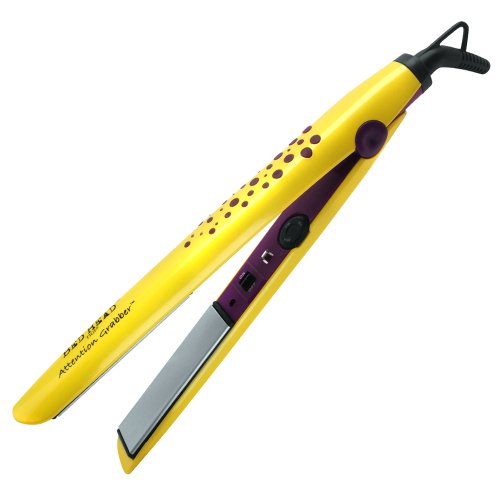 Bed Head Attention Grabber Straightener, Yellow/Purple Housing, 1 Inch