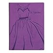 Purple Embossed "Be Fabulous" Leather Writing Journal - Lined