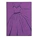 Purple Embossed "Be Fabulous" Leather Writing Journal - Lined