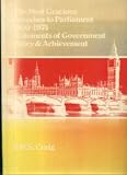 The Most Gracious Speeches to Parliament, 1900-1974 : statements of government policy and achievements