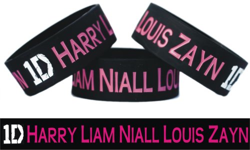 Harry Liam Niall Louis Zayn One Direction Wristband In Black