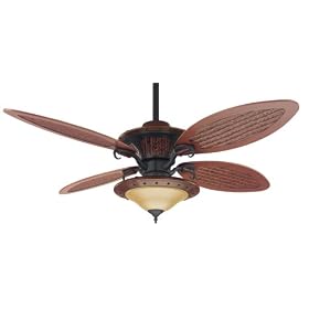 Hunter Fan 23895 4-Blade 56-Inch Royal Palm Ceiling Fan with Faux Plantation Leather... by Hunter Fan Company