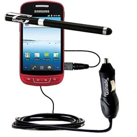 High Output Car Charger 2A / 10W and Precision Capacitive Stylus Accessory Kit for the Samsung Rookie R720