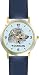 Afghan Hound (SC) Dog - WATCHBUDDY DESIGNER DELUXE TWO-TONE THEME WATCH - Arabic Numbers-AQUA MARINE STYLE - Pale Blue Dial with Blue Leather Strap-Children's Size-Small ( Boy's Size & Girl's Size )