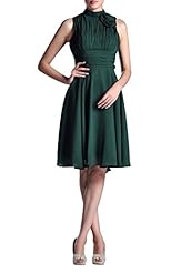 Chiffon Knee Length Bateau Neck High-Neck Homecoming Dress 