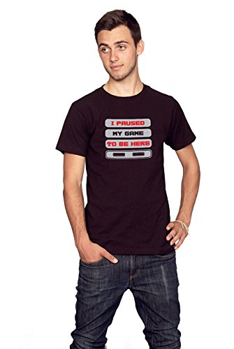 Rocket Factory I Paused My Game To Be Here gamer T-shirt Men's Sizes