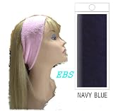 woman hair band HEAD BAND BLACK LEISURE SPORTS MAKE Up exercise REMOVAL FACIAL girl head band, navy blue