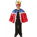 Christys Dress Up King Cape and Crown Costume