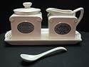 Ideko Fine Porcelain Amsterdam Sugar & Milk TEA COFFEE SET