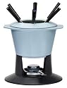 Le Creuset Cast Iron Gourmand Fondue Set, Satin Blue