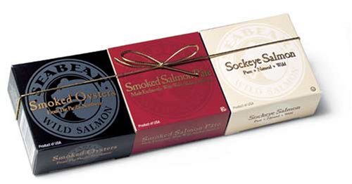 SeaBear 3 Can Gift Set - Salmon, Pate, Smoked Oysters by SeaBear