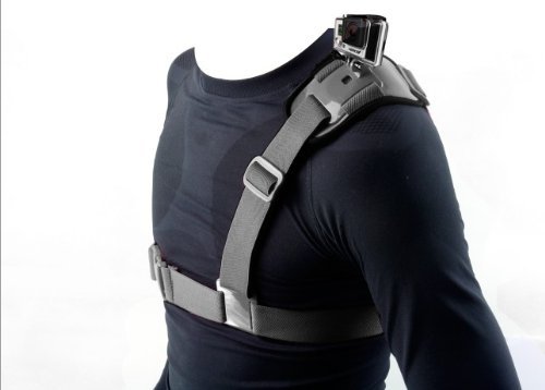 Ranphy Chest Shoulder Strap Mount Harness for GoPro, GoPro HD, GoPro HRR03+, GoPro Hero4, Sj4000 camera