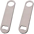 Heavy Duty Stainless Steel Flat Bottle Opener Set of 2