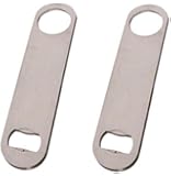Heavy Duty Stainless Steel Flat Bottle Opener Set of 2