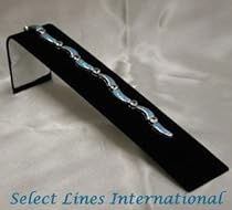 NEW Black Velvet Tennis Bracelet Ramp Jewelry Display ! NEW Black Velvet Tennis Bracelet Ramp Jewelry Display !