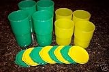 Tupperware TableTop 12 oz and 8 oz Tumbler set of 8
