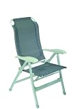 bel-sol Chaise pliable en aluminium PICASSO anthracite
