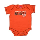 NFL Cincinnati Bengals Baby / Infant One-Piece Short Sleeve Bodysuit / Romper / Onesie - Orange (Size: 6-9M ) Amazon.com