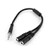 Startech.com 3.5mm 4 Pin to 2x 3 Pin 3.5mm Headset Splitter Adapter - M/F