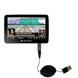 Produkt-Bild: Einziehbares USB Kabel f&uuml;r Navigon 7200T mit Hot Sync und aufladen Einsatzm&ouml;glichkeiten - von Gomadic mit TipExchange Technology