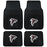 A Set of 4 NFL Universal Fit Front and Rear All-Weather Floor Mats - Atlanta Falcons