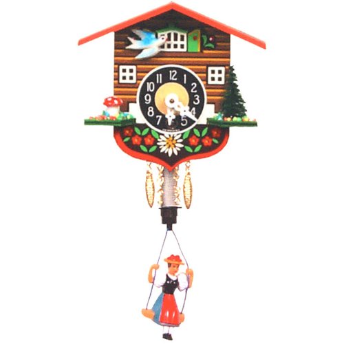 Black Forest Chalet Clock and Mushroom