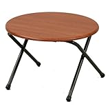 YAMAZEN 折りたたみミニテーブル(ロー) YST-50L(DBR/BR)ブラウン