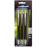 uni-ball Jetstream RT Retractable Ball Point Pen, Bold Point, Blue Ink, Pack of 3