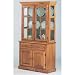 Light Oak Lighted Buffet and Hutch